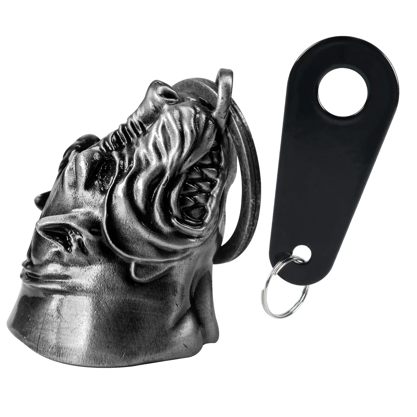 Dream Apparel Bell With Words,Christmas/Halloween Bell,Gremlin/Guardian bell,Motorcycle Bell/Motorcycle Key Chain for Bikers Women Men W/Hanger,Biker Bell for Riders,Good Luck Riding Bell Spirit Bell Moto Accessories