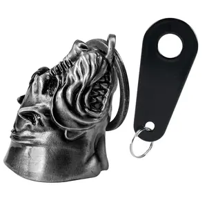 Dream Apparel Bell With Words,Christmas/Halloween Bell,Gremlin/Guardian bell,Motorcycle Bell/Motorcycle Key Chain for Bikers Women Men W/Hanger,Biker Bell for Riders,Good Luck Riding Bell Spirit Bell Moto Accessories