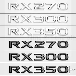 FOR Lexus ES200 ES260 IS250 GS300 GX400 NX300 RX450h RX350 LX570 LM350 LS600h Rear Trunk logo ABS modified upgraded letter logo