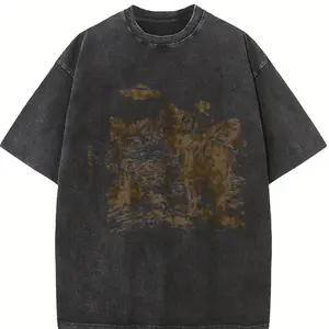 Western Cowboy UFO Tshirt, Vintage Cowboy Alien T-shirt, Vintage 90s Shirt, Washed Shirt, Vintage Distressed Shirt