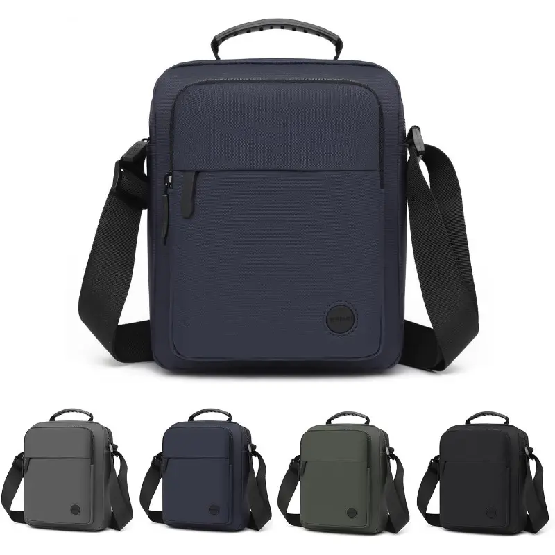Men's Small Messenger Bag, Crossbody Bag, Travel Outdoor Multi-Pocket Bag, Anti-Theft, Waterproof, Durable Workwear Dark Color crossbody casual handbag