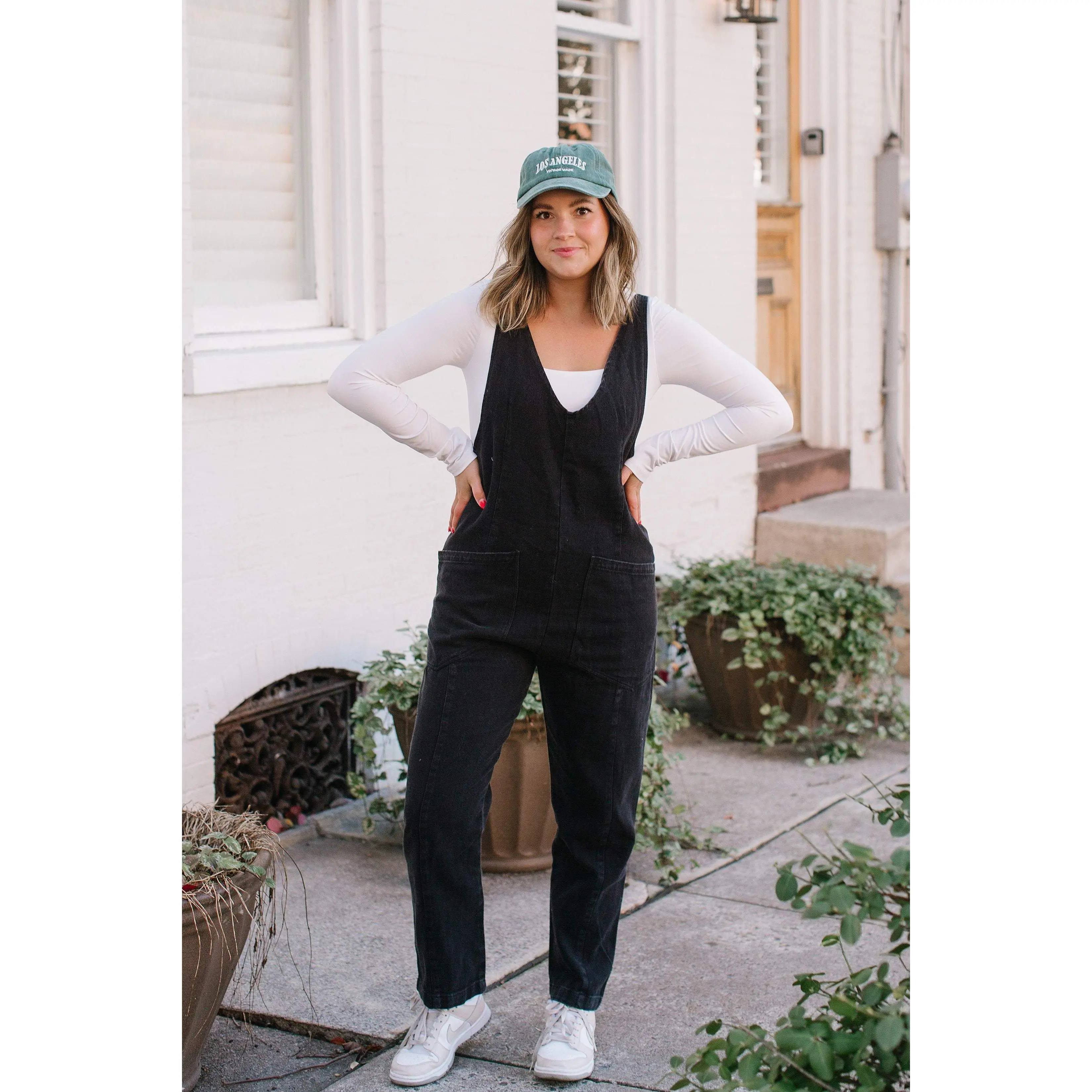 The Big Roller Jumpsuit in Black Denim