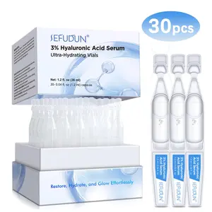 30pcs Hyaluronic Acid Moisture Essence, Deep Hydration, Radiant & Firming Serum, Travel-Friendly Single-Dose Bottles, Ideal Gift for Women, Hydrating