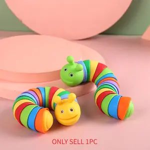 New Boxed Caterpillar Stress Relief Toy, Random Color, Cute 3D Worm Design, Anxiety Reliever, Gift for Friends and Family, Holiday Gift, Christmas Gift, Stress Relief Fidgeting
