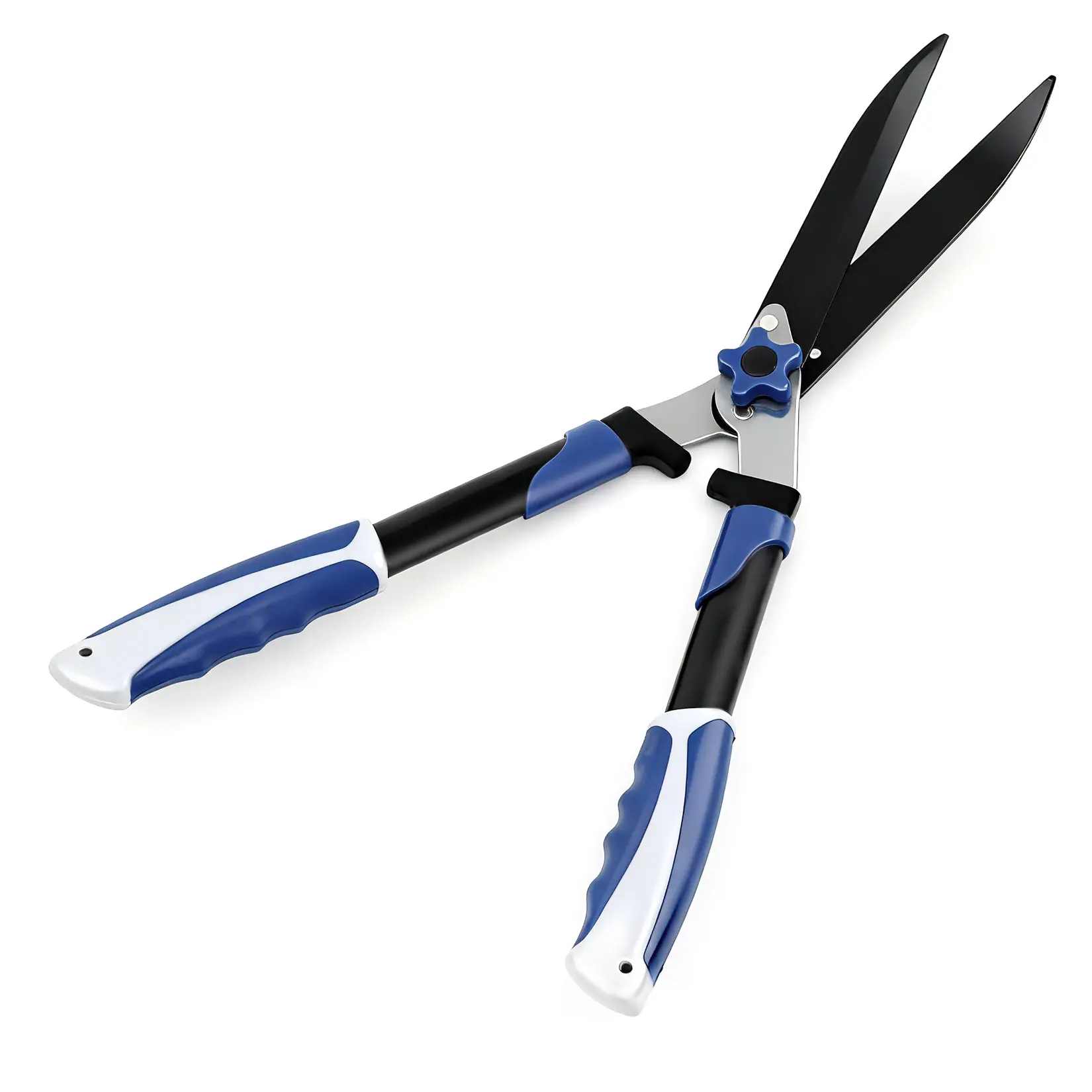 Heavy Duty 24-Inch Hedge Shears – Wavy Blade Pruning Clippers – Shock-Absorbing Bumpers for Precision – Perfect for Boxwood, Borders, Shrubs, Tall Bushes – Professional Manual Gardening Scissors household maintenance