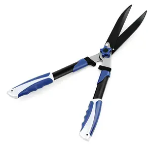 Heavy Duty 24-Inch Hedge Shears – Wavy Blade Pruning Clippers – Shock-Absorbing Bumpers for Precision – Perfect for Boxwood, Borders, Shrubs, Tall Bushes – Professional Manual Gardening Scissors household maintenance