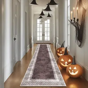 Modern Geometric Pattern Rug, 1 Count Non-slip Washable Floor Carpet, Decorative Area Rug for Home Living Room Bedroom Kitchen