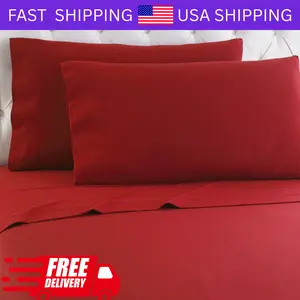 Flannel FITTED Sheet 100% Cotton - Deep Pocket - Twin, Full, Queen, King!