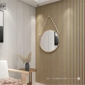 MDF ACOUSTIC SOUND PROOF FLUTED SLAT WALL PANEL 8 FT TALL X 2 FT WIDE wallboards