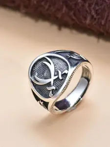 Men's Vintage Trendy Arabic Dual Knife Ring, Retro Style Finger Jewelry, Unique Fashion Accessory for Men, Perfect Gift Idea