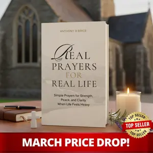 Real Prayers for Real Life: Simple Prayers for Strength, Peace, and Clarity When Life Feels Heavy, Softcover – Devotional Prayer Book, Faith Encouragement Guide, Daily Reflection, Spiritual Inspiration & Christian Reading