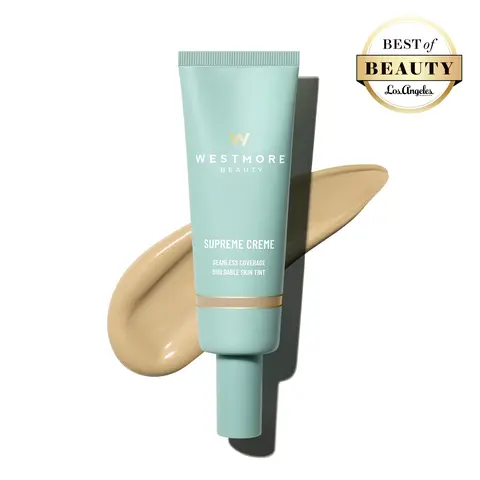 Westmore Supreme Creme 1.7oz – Seamless Coverage Buildable Skin Tint & Flawless Coverage with Hyaluronic Acid, Lightweight & Waterproof