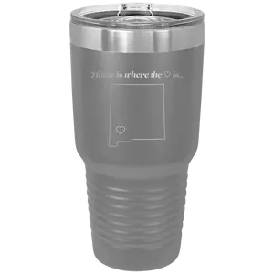 New Mexico Heart 30 oz Tumbler | Dark Gray