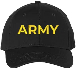 Army Embroidered Baseball Cap | US Army Text | Structured Hat