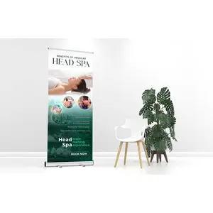 HeadSpa Banner Retractable Head Spa Skin care Skincare Shampoo Facial Gội Đầu