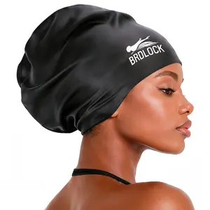 Extra Large Swim Cap for Braids and Dreadlocks Swimming Cap for Women Long Hair Braids Dreads Locs Thick Curly Hair Waterproof Silicone Swim Caps Keep Your Hair Dry