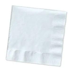 Hoffmaster Group  0.25 Dinner 3-Ply Fold Napkins, White - 25 per Case - Case of 10