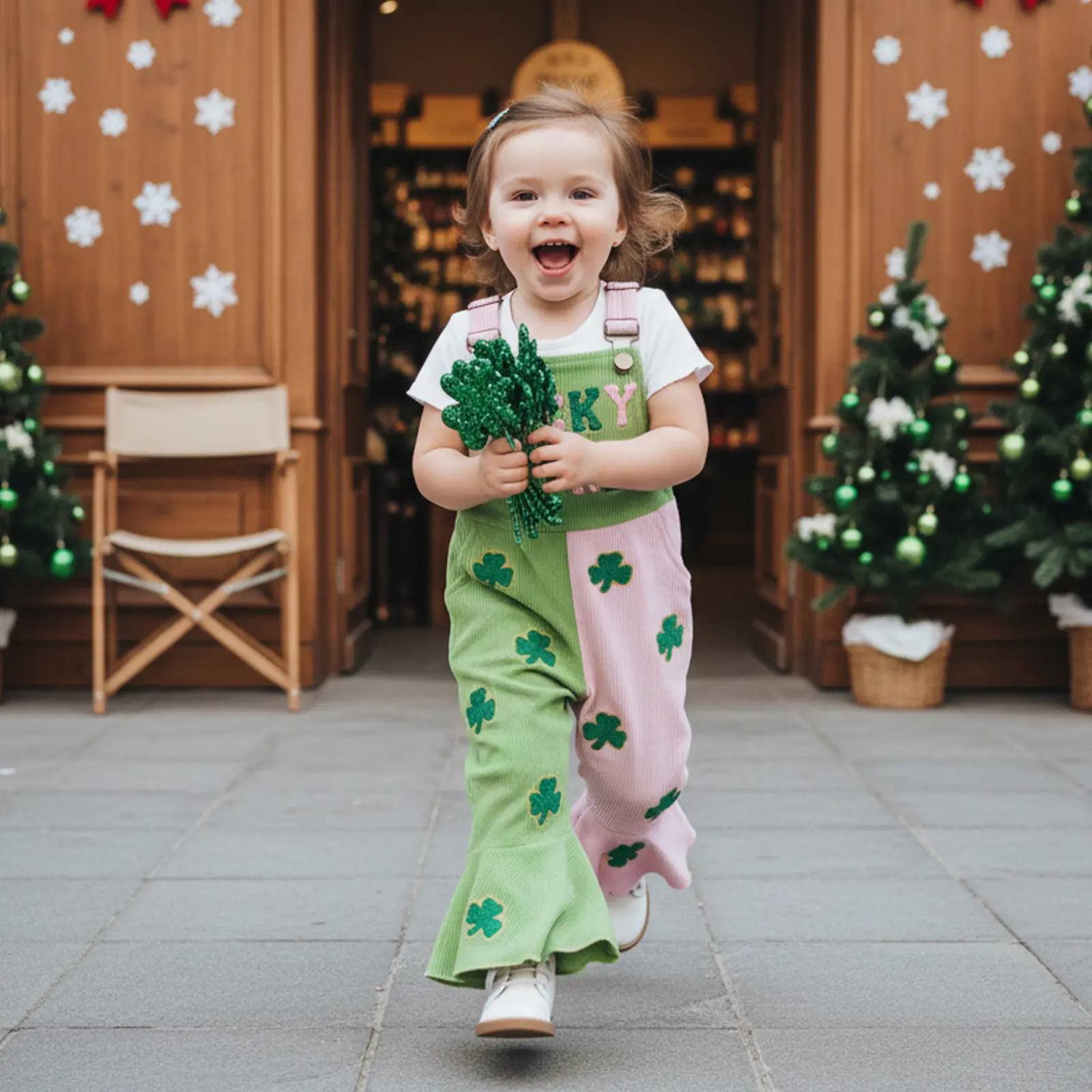 Kids Infant Toddler Baby Girl St. Patricks Day Overalls Shamrock Lucky Girl Embroidery Sleeveless Bell Bottoms Romper Jumpsuit Cute Spring Clothes - TikTok Shop Kids Infant Toddler Baby Girl St. Patricks Day Overalls Shamrock Lucky Girl Embroidery Sleeveless Bell Bottoms Romper Jumpsuit Cute Spring Clothes - TikTok Shop