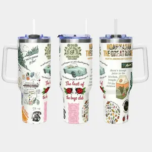 Noah Kahan The Great Divide Tour 2026 Tumbler 40oz with Handle, Indie Folk Concert Travel Mug, Aesthetic Music Fan Cup, Gift for Noah Kahan Fans