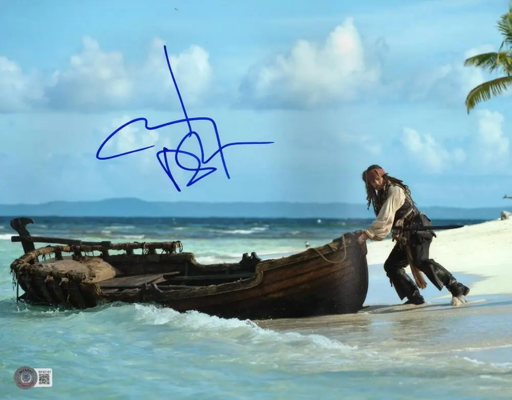 Johnny Depp Authentic Autographed 11x14 Photo #36
