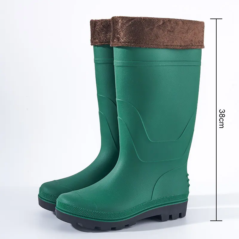 230 high tube green with short fleece