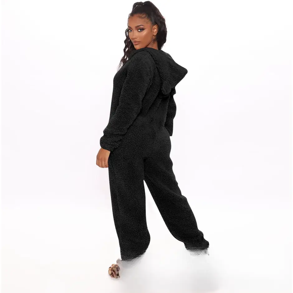 Women'S Autumn and Winter Plush One-Piece Pajamas Does not apply