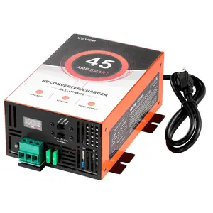 VEVOR RV Power Converter, 45 Amp, 110V AC to 12V DC RV Converter Battery Charger, Multi Stage Smart Charging, 13V to 16.5V Operating Range, Compatible with Lithium Lead Acid Battery, for Camper