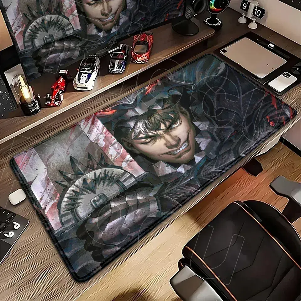 [Sale off up to 65%][Free Ship] Anime Berserk Guts PC Non-slip Speed Desk Mats Large Gaming Mouse Pad Office Accessories Keyboard Guts sword in berserk Mousepad