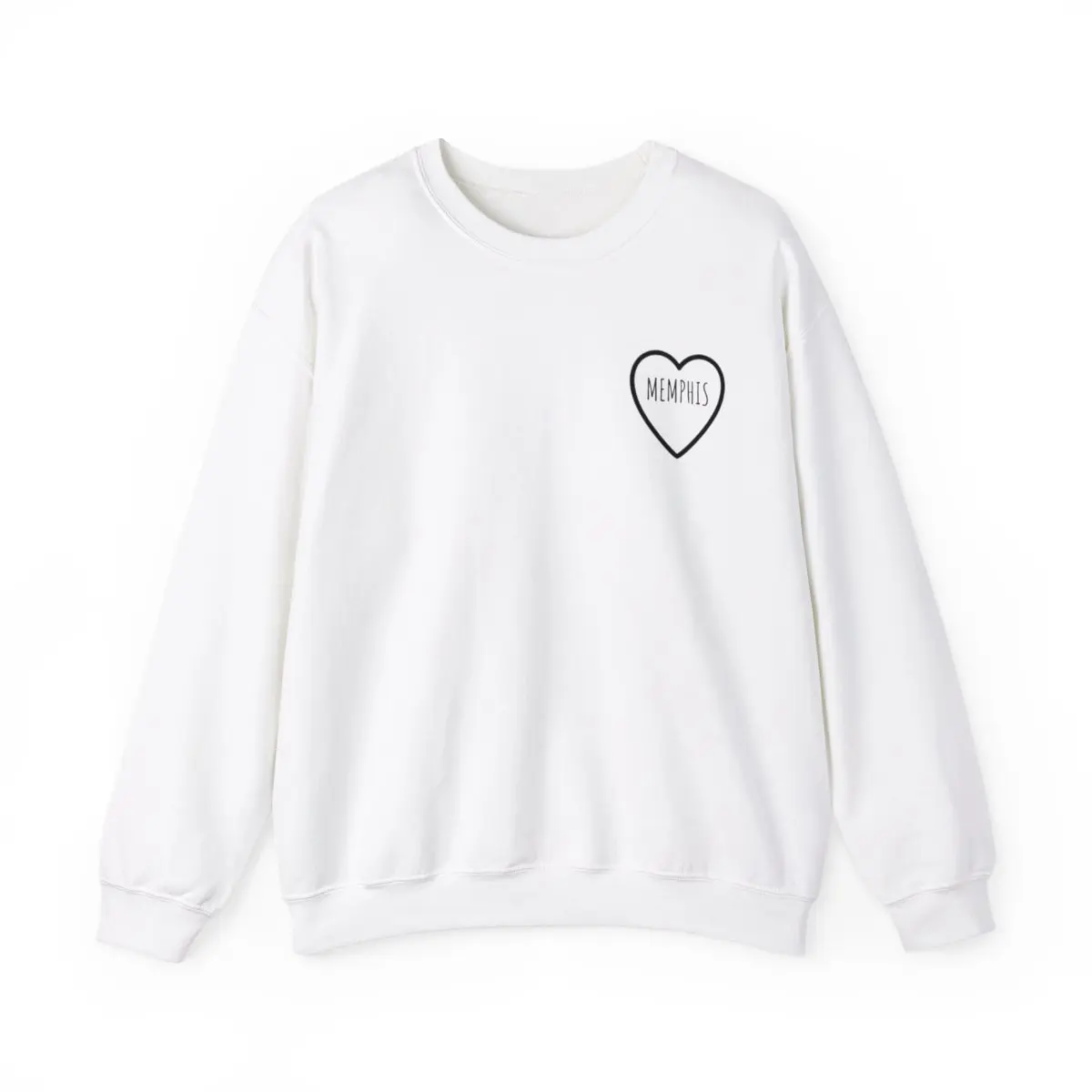 Memphis Merchandise Unisex Heavy Blend Crewneck Sweatshirt Classic Cotton Collar Comfy Hoodie Polyester Love Sport Sweaters Tops Memphis, Tennessee, 901, 901merchandize Memphisfashion 901shirt 901memphis memphis901  Round Neck Casual Long Sleeve TN city