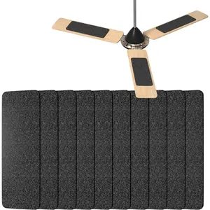 10 Pack Ceiling Fan Filters for Fan Blades, Activated Coconut Carbon Dust Catcher Pads, Easy-Install Fan Blade Filter Accessories for Home, Helps Reduce Dust & Odors, Fits Most Ceiling Fans