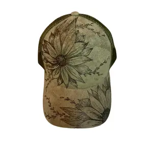Sunflower Olive Trucker Hat