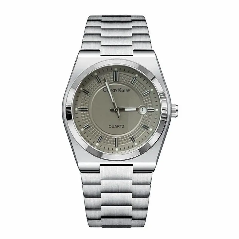 Men's Water-Resistant Modern Analog Quartz Watch - Round Face 42mm Luminous Dial, Date Display, 30M - 50M Water Resistance, Casual Refined Timepiece for Parties Everyday Wear - 12 Months Support, Includes Gift Box