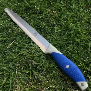 Cream Elf ABS pastry straight knife, Stainless Steel Knives, ultra-light handle & mirror-polished stainless edge, non-stick cake cutter for baking class, dessert shop, birthday party, Christmas best-seller