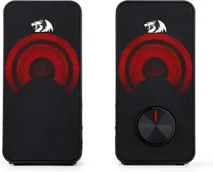 Redragon GS500 Stentor USB PC Gaming Speakers – 2.0 Channel Stereo Desktop Speakers with Backlight
