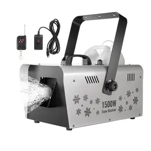 VEVOR Snow Machine, 1500W Snow Maker Machine with 2 Remotes Control and 5L Large Capacity Water Tank, High Output Snowflake Maker Stage Snow Effect for Christmas, Halloween, Wedding, DJ Parties
