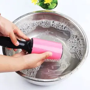 Reusable Washable Lint Roller Sticking Roller for Clothes Pet Hair Cleaning Household Dust Wiper Tools