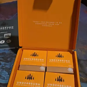 Product Review of Honey Bun  UNDERBRUSH Remineralizing Chewing Gum with Nano-Hydroxyapatite for Teeth and Gum Protection - 30 DAY SUPPLY Sweet Natural from g**0