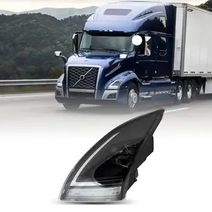 Torque Driver Left Side LED Headlight Replacement for 2018-2024 Volvo VNL/VNR [Included All Bulbs] with Clear Lens, LED Control Module, DOT SAE Approved Headlamp RH (TRH219904BL)