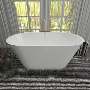 Free Standing 51" x 28" Deep Soaking Bathtub Acrylic A24 Soaking Tub