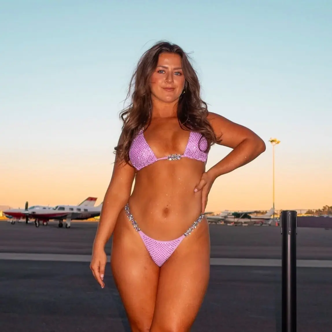 Butterfly Kisses - Sparkling Rhinestone Bikini Set | Crystal Swimsuit | Shiny Glitter Festival Outfit | Butterfly Diamond Swimwear | Sexy Purple Swimsuit