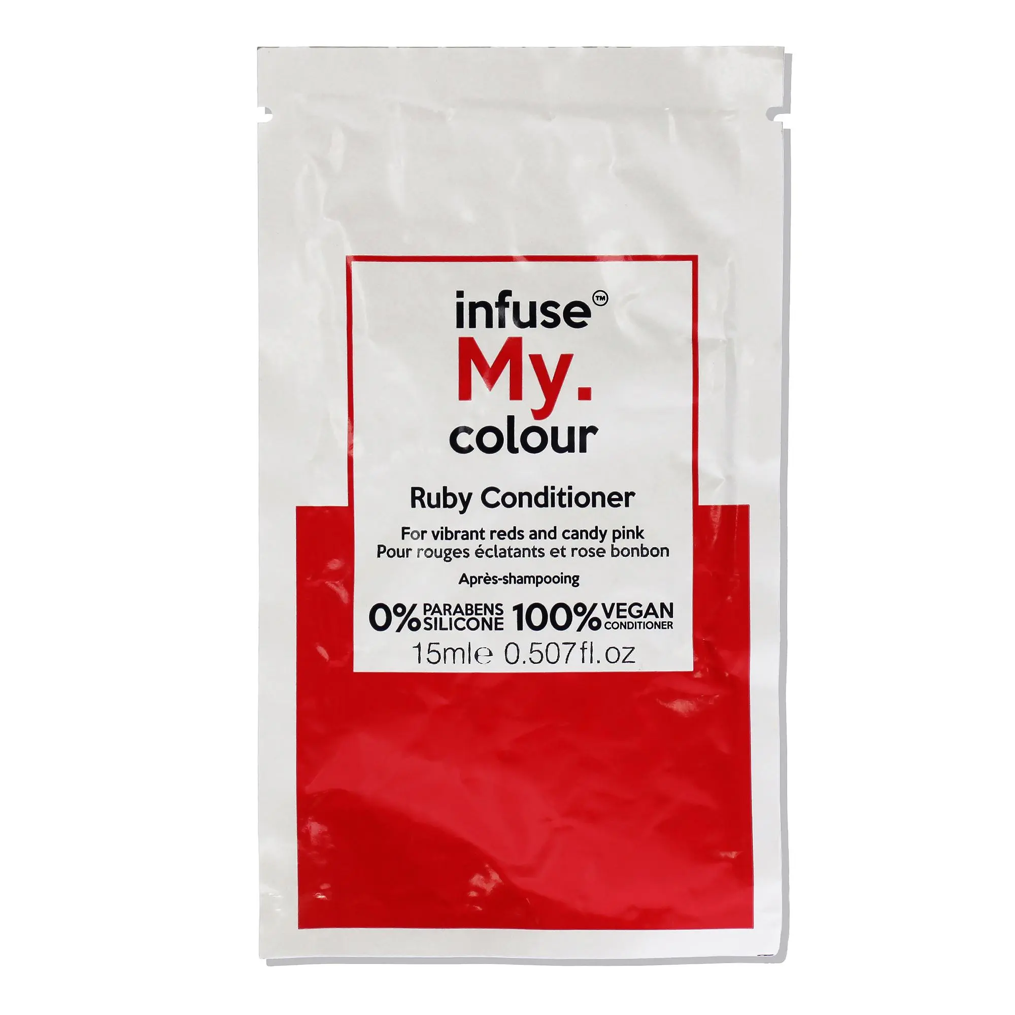 Infuse My Colour Ruby Haircare Conditioner - Unisex, Vegan, Paraben-Free, 15ml Travel Size Conditioner