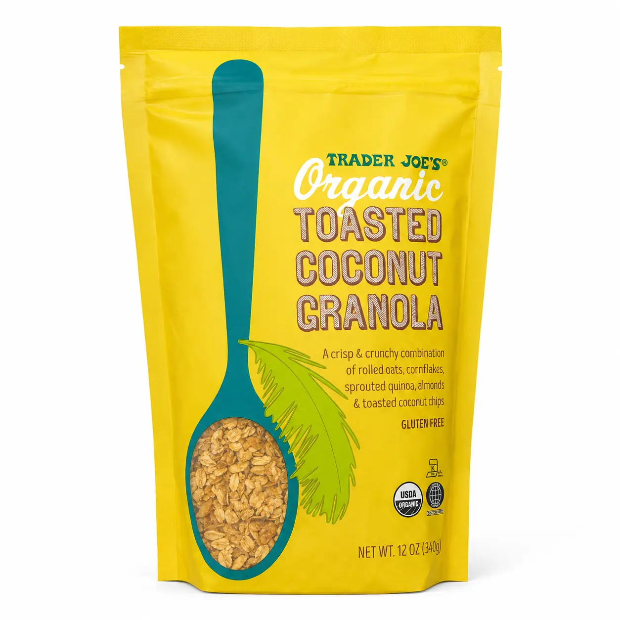 Trader Joe's Organic Toasted Coconut Granola - 12 oz
