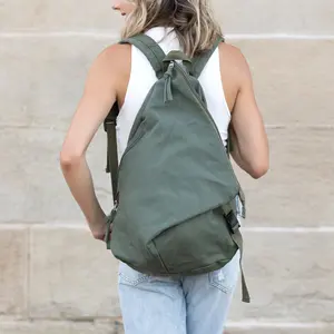 Kai Asymetric Canvas Backpack - Versatile Design, Adjustable Straps, Durable Fabric, Ideal for Everyday Use