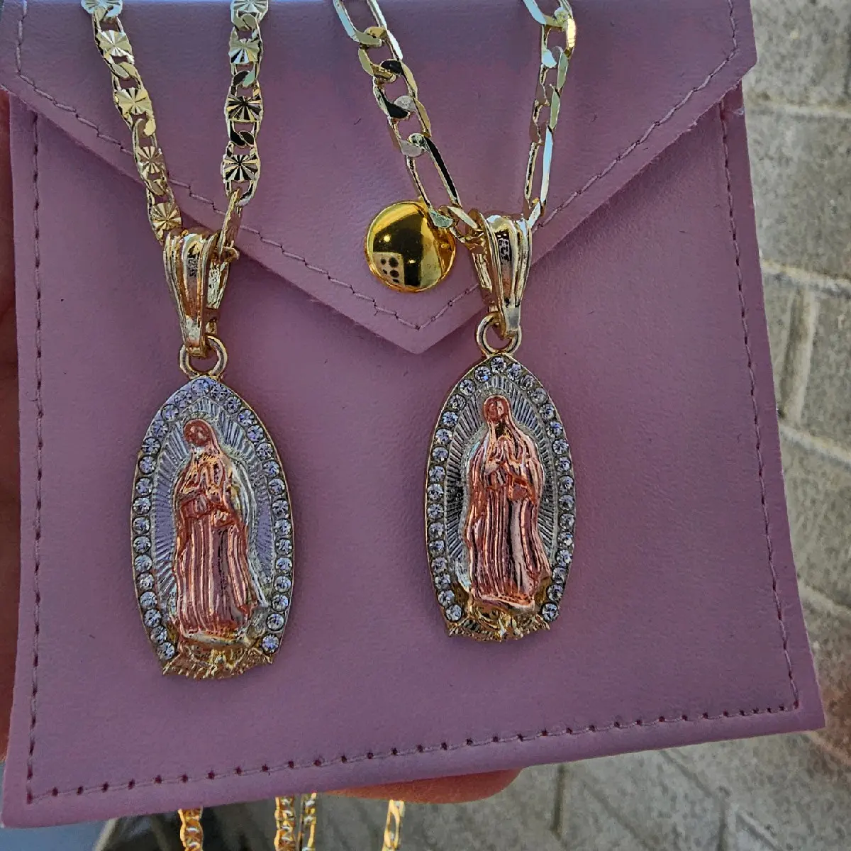 virgencita gold plated necklace virgencita gold plated necklace