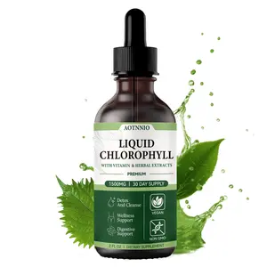 Liquid Chlorophyll Drops | 2 oz | Vegan, Non-GMO & Gluten-Free Formula | Natural Mint Flavor | Daily Health Supplement  Summervibes