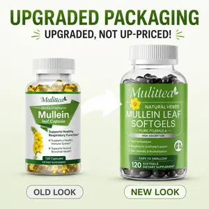 Mulittea Mullein Leaf Capsules Support Lung Cleanse & Cough Relief Respiratory Health