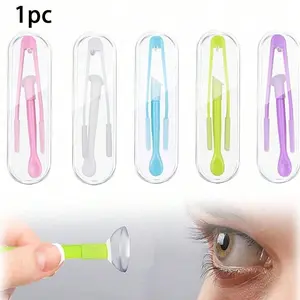 Silicone Contact Lens Holder, Quick-Release Design, Durable & Portable, Free Gift Included, Ideal for Daily Use, Lens Storage