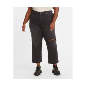 Levi's Women's Plus Size High-Rise Wedgie Straight Cropped Jeans - Cut & Dry 24