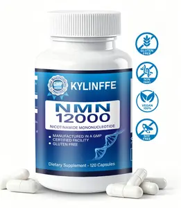 NMN | Kylinfee Nicotinamide Mononucleotide Supplements 12000mg-120 Capsules Healthcare Dietary Vitamin Edible Fitness Energy Antioxidants Probiotics Natural Wellness Boost Healthy