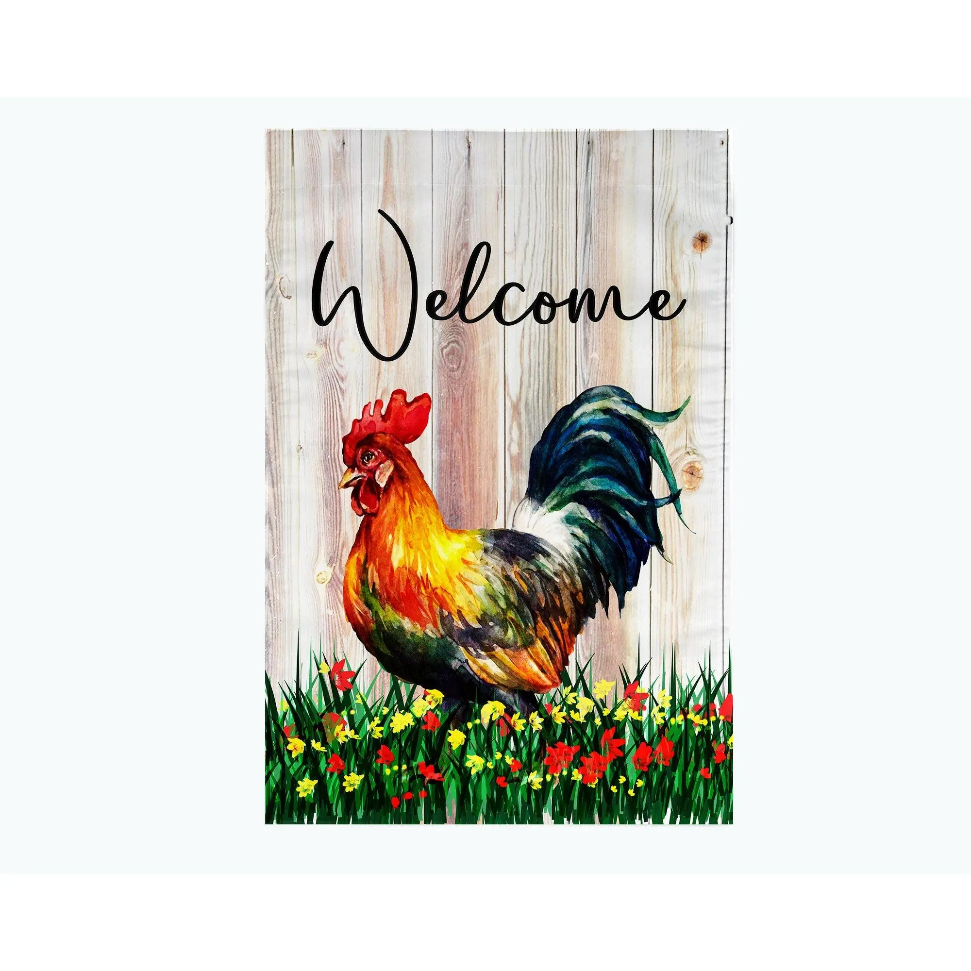 Welcome Chicken Flag